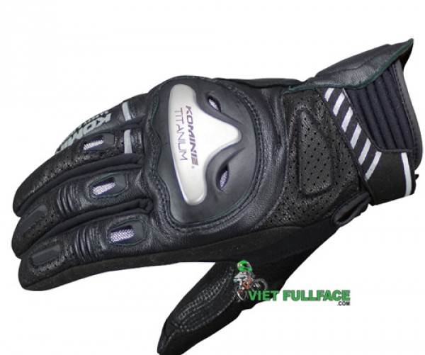 Găng Tay Komine - GK200 Super Fit Titanium Leather