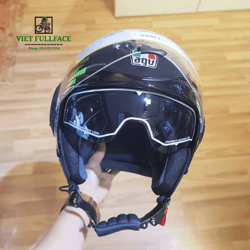 AGV Orbyt Ginza Black Green 3