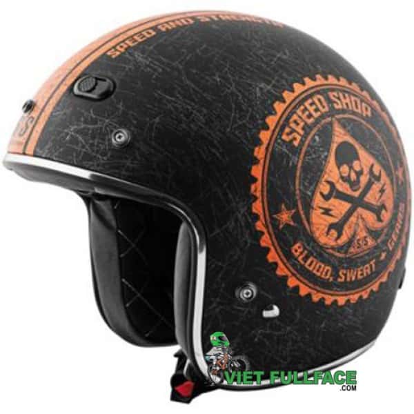 Mũ Cafe Racer Speed & Strength - SS600 Speed Shop 3/4 helmet(chuẩn DOT) 1