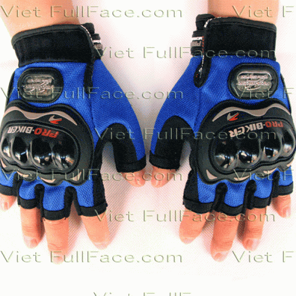 ProBike Gloves - Găng tay Probike cụt ngón Xanh  1