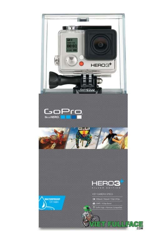 Camera Hành Trình Go Pro HERO3+ Silver Edition- Viet Fullface