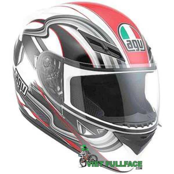 Mũ Bảo Hiểm AGV K3 - Chicane White/Red 1