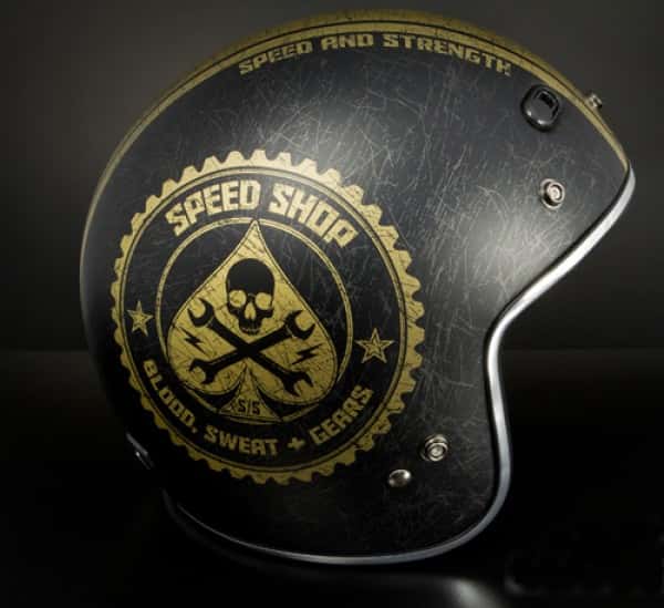 Mũ Cafe Racer Speed & Strength - SS600 Speed Shop 3/4 helmet(chuẩn DOT) 1