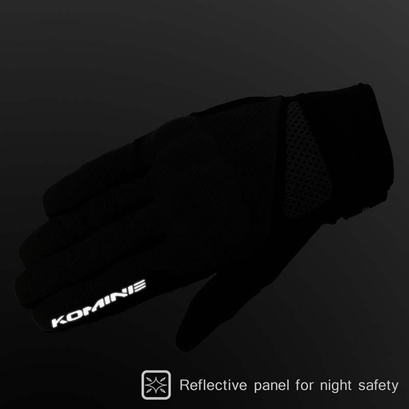 Komine GK-1633 3D Protective Mesh Motorcycle Gloves 7
