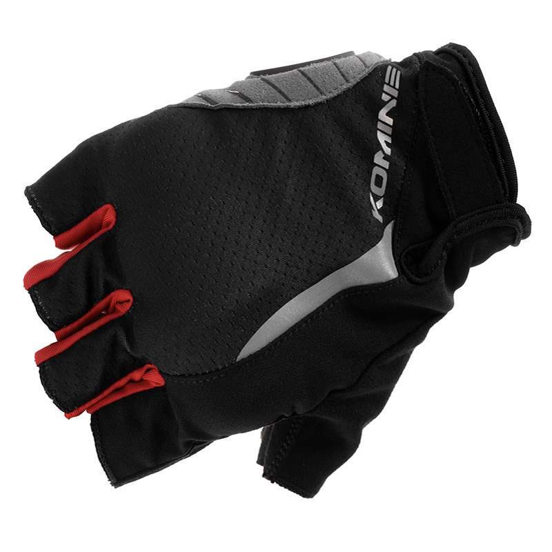 Komine GK-2593 Protect Fingerless Mesh Motorcycle Gloves 1