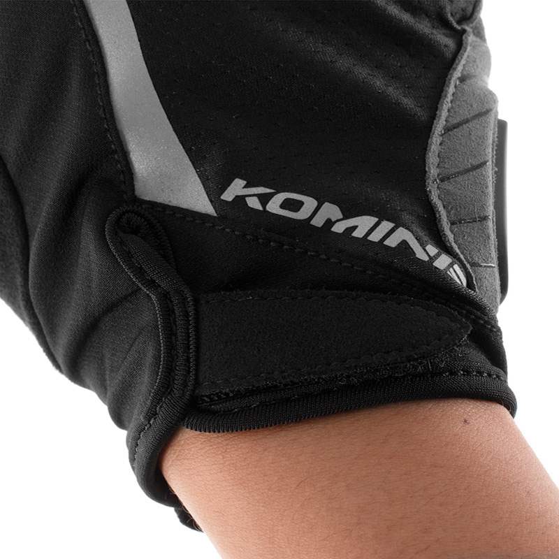 Komine GK-2593 Protect Fingerless Mesh Motorcycle Gloves 7