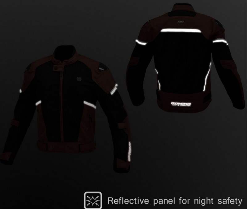 Komine JK-1573 Protective Carbon Mesh Motorcycle Jacket 4