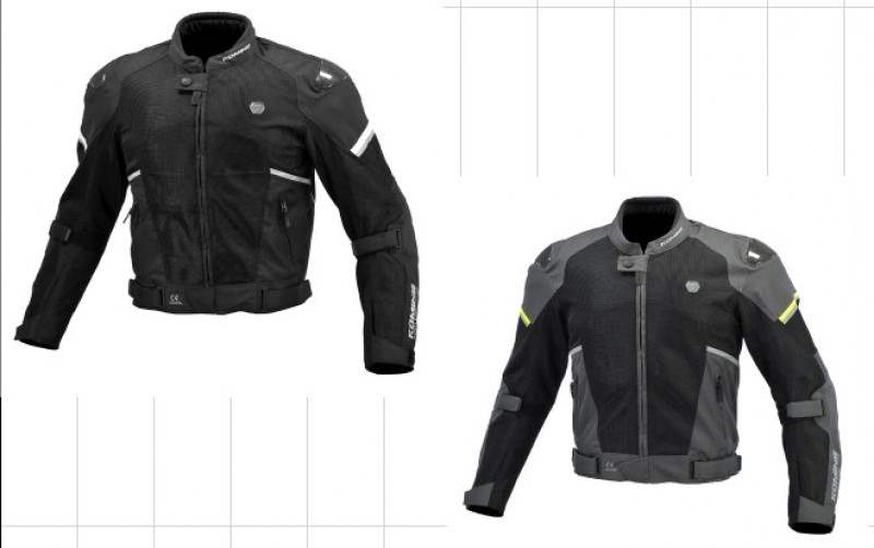 Komine JK-1573 Protective Carbon Mesh Motorcycle Jacket 1