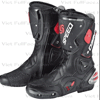 Speed Bike motorcycle sports shoes - Giày motor Speed Bike Cổ Cao Đen