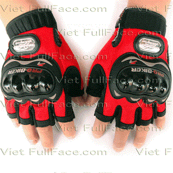 ProBike Gloves - Găng tay Probike cụt ngón Đỏ