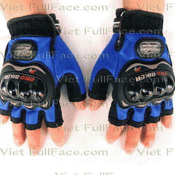 ProBike Gloves - Găng tay Probike cụt ngón Xanh 